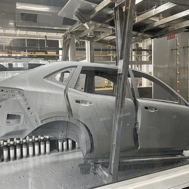 Línea de electroforesis automotriz