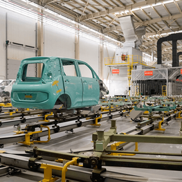 Línea de pintura automotriz