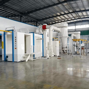 Sistema de cabina de pulverización de polvo de cambio rápido de color ciclón grande